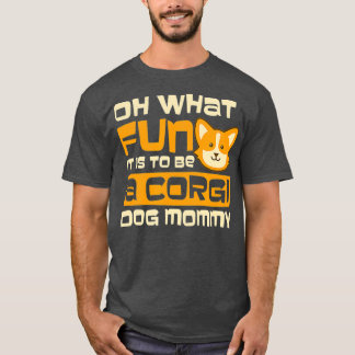 Wat een leuke mammie met kerst in Corgi T-shirt