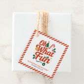 Wat een leuke retro kerstdag bedankjes labels (In situ)