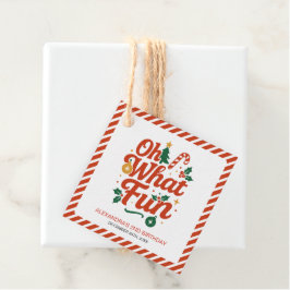 Wat een leuke retro kerstdag bedankjes labels