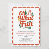 Wat een leuke retro kerstdag kaart (Voorkant)