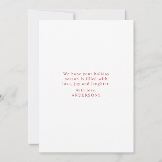 Wat een leuke rode kerst Kaart | feestdag (Achterkant)