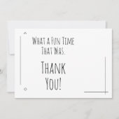 Wat een leuke tijd was dat! bedankkaart (Voorkant)