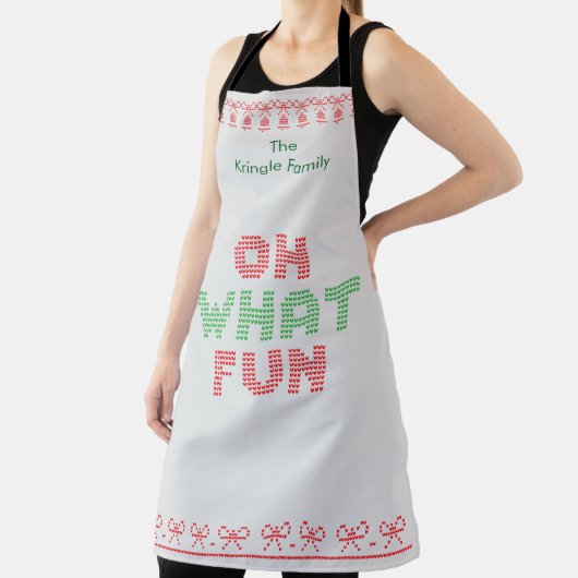 Wat een leuke typografie met kerst schort (Insitu)