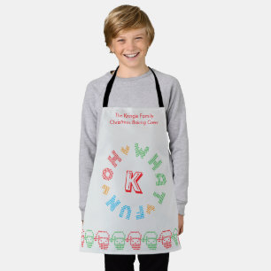 Wat een leuke typografie met kerst schort