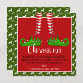 Wat een leuke uitnodiging voor kerstfeest? (Voorkant / Achterkant)