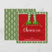 Wat een leuke uitnodiging voor kerstfeest? (Voorkant / Achterkant)