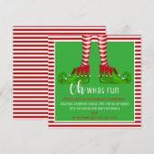 Wat een leuke uitnodiging voor kerstfeest? (Voorkant / Achterkant)