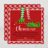 Wat een leuke uitnodiging voor kerstfeest? (Voorkant / Achterkant)
