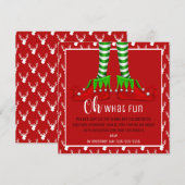 Wat een leuke uitnodiging voor kerstfeest? (Voorkant / Achterkant)