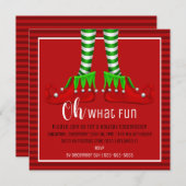 Wat een leuke uitnodiging voor kerstfeest? (Voorkant / Achterkant)