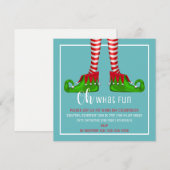 Wat een leuke uitnodiging voor kerstfeest? (Voorkant / Achterkant)