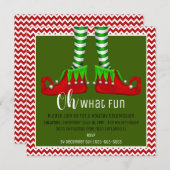 Wat een leuke uitnodiging voor kerstfeest? (Voorkant / Achterkant)