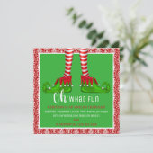 Wat een leuke uitnodiging voor kerstfeest? (Staand voorkant)