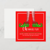 Wat een leuke uitnodiging voor kerstfeest? (Voorkant / Achterkant)