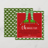Wat een leuke uitnodiging voor kerstfeest? (Voorkant / Achterkant)