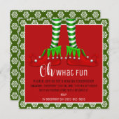 Wat een leuke uitnodiging voor kerstfeest? (Voorkant / Achterkant)