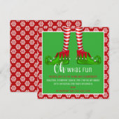 Wat een leuke uitnodiging voor kerstfeest? (Voorkant / Achterkant)