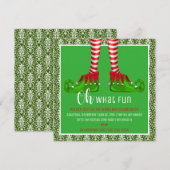 Wat een leuke uitnodiging voor kerstfeest? (Voorkant / Achterkant)