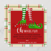 Wat een leuke uitnodiging voor kerstfeest? (Voorkant / Achterkant)