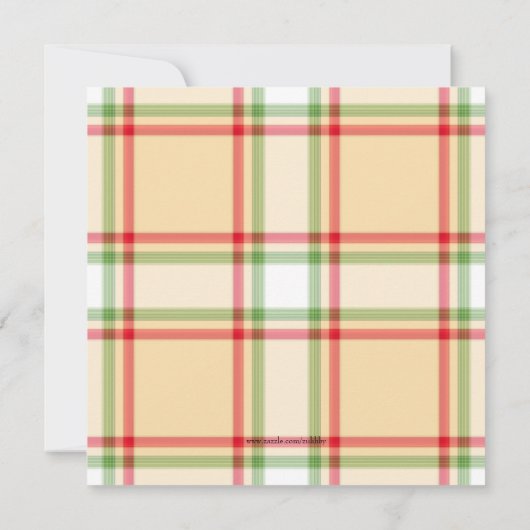 Wat een leuke uitnodiging voor kerstfeest? (Achterkant)