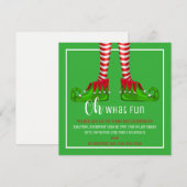 Wat een leuke uitnodiging voor kerstfeest? (Voorkant / Achterkant)