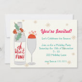 Wat een leuke vakantie uitnodigen kaart (Voorkant)