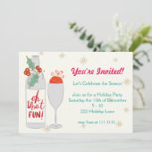 Wat een leuke vakantie uitnodigen kaart (Staand voorkant)