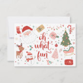 Wat een leuke verjaardag met kerst bedankkaart (Achterkant)