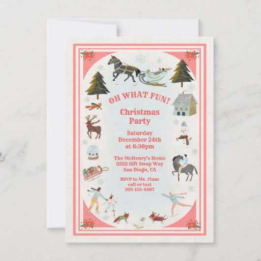 Wat een leuke Winterfeest kerstfeest.. Kaart (Voorkant)