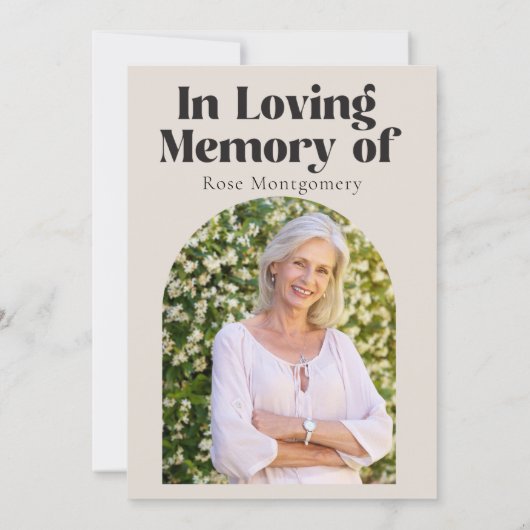 Wat een leven, ter nagedachtenis van een geliefde kaart (Achterkant)