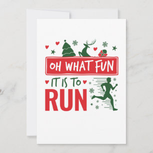 Wat een lol is het om de Kerstmis hardloop hardlop Feestdagenkaart
