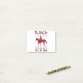Wat een lol is het om paard te rijden met Kerstmis Post-it® Notes (Op bureau)
