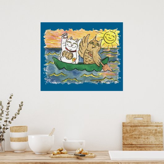 Wat een Lucky Voyage was het! Poster (Keuken)