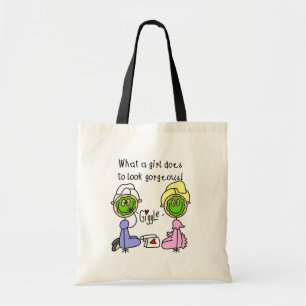 Wat een meisje doet om er geweldig uit te zien! Ta Tote Bag