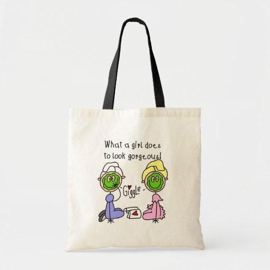 Wat een meisje doet om er geweldig uit te zien! Ta Tote Bag (Voorkant)