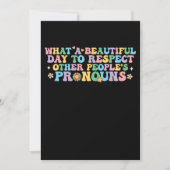 Wat een mooie dag om andermans Pro te respecteren Kaart (Voorkant)