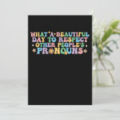 Wat een mooie dag om andermans Pro te respecteren Kaart (Staand voorkant)