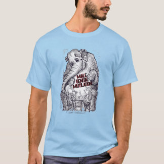 Wat een olifant - mannelijke genitale verminking t-shirt
