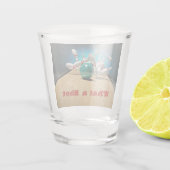 Wat een opgeblazen Bowling Shot Glas (Achterkant)