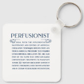 Wat een parfusionist doet sleutelhanger (Achterkant)