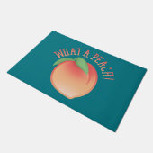 Wat een peach deurmat (Schuin)