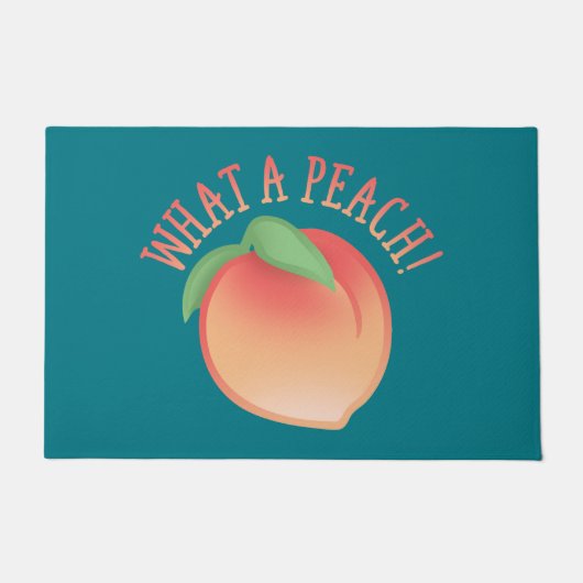 Wat een peach deurmat (Voorkant)