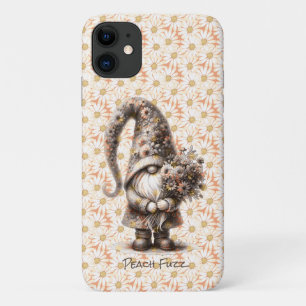 Wat een perzikdonsneushoorn met bloemenboeket Case-Mate iPhone case