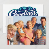 Wat een PHOTOBOMB Feestdagenkaart (Voorkant / Achterkant)