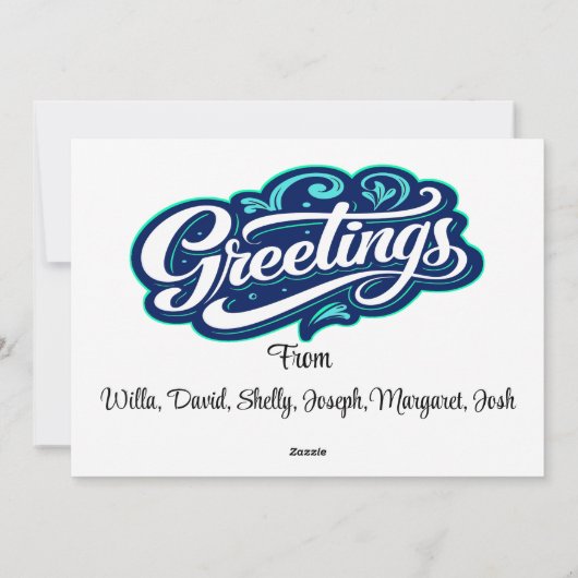 Wat een PHOTOBOMB Feestdagenkaart (Achterkant)