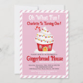 Wat een plezier! 1ste verjaardag Gingerbrood Candy Kaart (Voorkant)