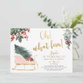 Wat een plezier! Eerste Kerstdag om één kerstdag Kaart (Staand voorkant)