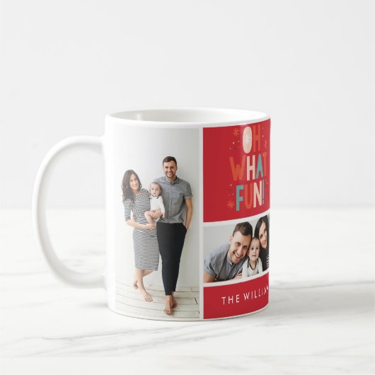 Wat een plezier! Festive Foto-Mok Koffiemok (Links)