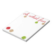 Wat een plezier! Kerstontwerp Notitieblok (Linkerzijde)