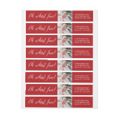 Wat een plezier! Script Holiday Photo Return-adres (Vel)